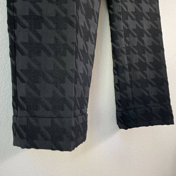 NEW Ann Taylor Womens Plus 18 Houndstooth High Rise Slim Leg Ankle Pants - Picture 10 of 12